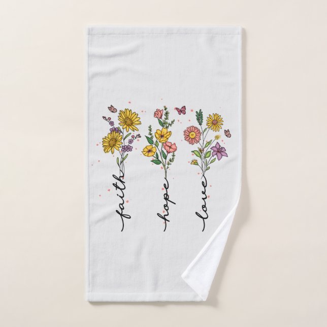 Faith-Hope-Liebe Badhandtuch Set (Handtuch)