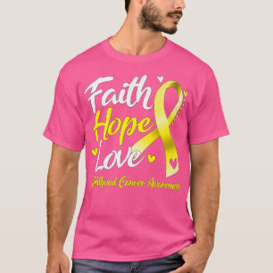 Faith Hope Liebe Childhood Cancer Awareness431 T-Shirt