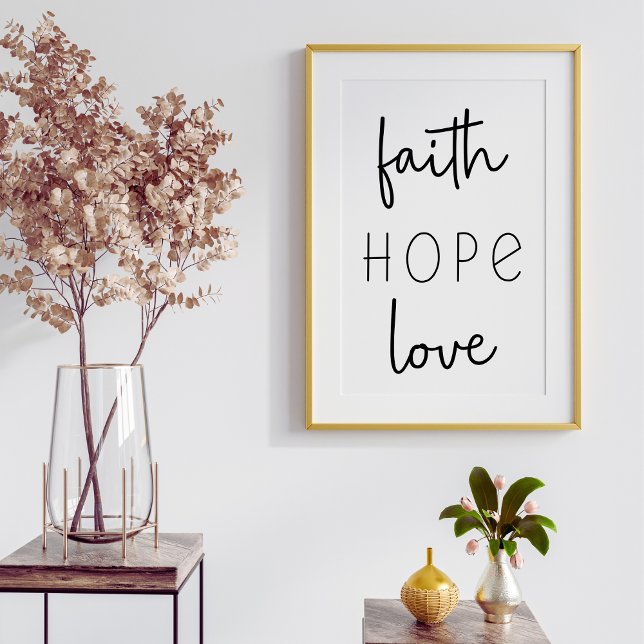 Faith Hope Liebe Christlich Poster (Von Creator hochgeladen)