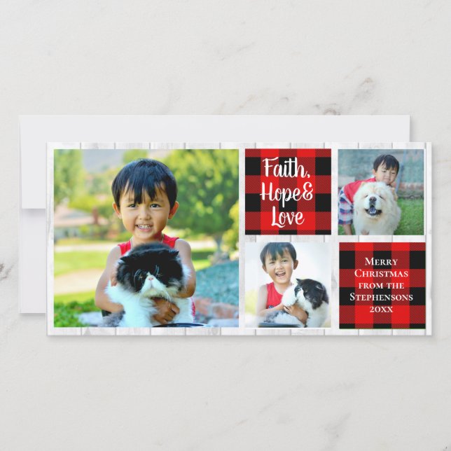 Faith Hope Liebe Country Blocks Weihnachten (Vorderseite)
