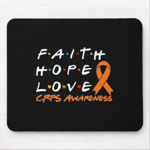 Faith Hope Liebe Crps Awareness 1 Mousepad