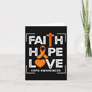 Faith Hope Liebe Crps Awareness Karte