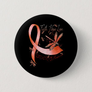 Faith Hope Liebe Dragonfly RSD CRPS Bewusstsein Button