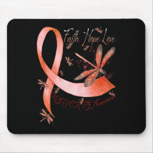 Faith Hope Liebe Dragonfly Rsd Crps Bewusstsein Mousepad