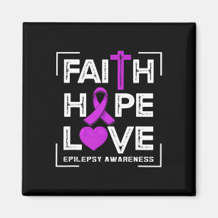 Faith Hope Liebe Epilepsy Bewusstsein Magnet