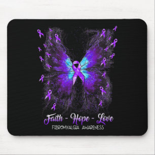 Faith Hope Liebe Fibromyalgie Bewusstsein 2 Mousepad