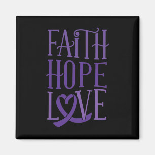 Faith Hope Liebe - Fibromyalgie Bewusstseinsförder Magnet
