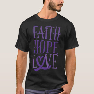 Faith Hope Liebe - Fibromyalgie Bewusstseinsförder T-Shirt