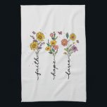 Faith-Hope-Liebe Geschirrtuch<br><div class="desc">Dieses niedliche und farbenprächtige Blumendesign besticht durch die Worte "Faith-Hope-Liebe" mit niedlichen und lebendigen Blume. Es ist ein sehr ermutigendes und motivierend Geschenk für Christliche Freunde und Familienmitglieder.</div>