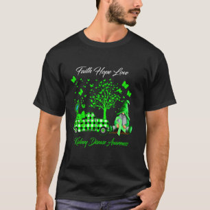 Faith Hope Liebe Gnomes Niere Krankheit Bewusstsei T-Shirt
