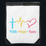 Faith Hope Liebe Hearts Sportbeutel<br><div class="desc">Faith Hope Liebe Hearts</div>