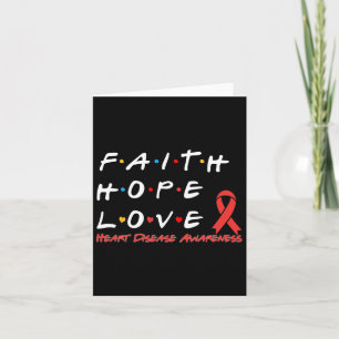 Faith Hope Liebe Herzerkrankungen Bewusstsein Karte