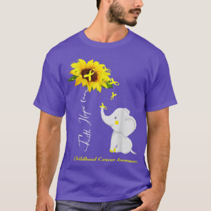 Faith Hope Liebe Kinderkrebsbewusstsein 1651 T-Shirt