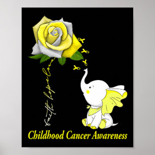 Faith Hope Liebe Kinderkrebsbewusstsein Poster