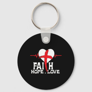 Faith Hope Liebe Liebe Jesus Christlich Weihnachte Schlüsselanhänger