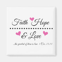 Faith Hope & Liebe Magnet