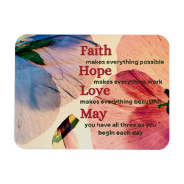 Faith Hope Liebe May Magnet