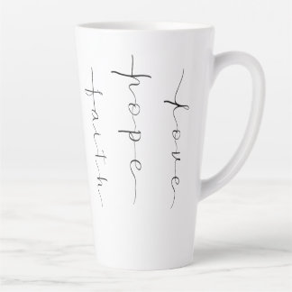 Faith Hope Liebe Milchtasse