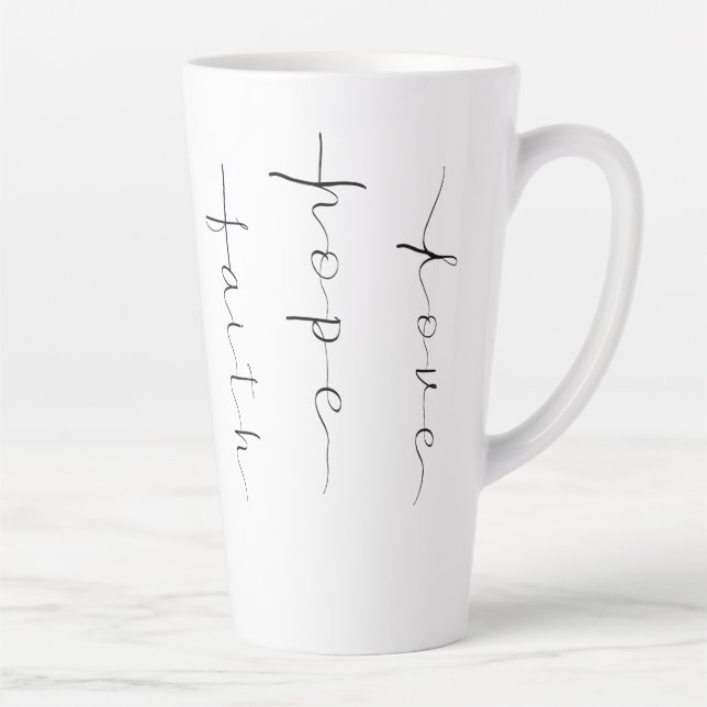 Faith Hope Liebe Milchtasse (Rechts)