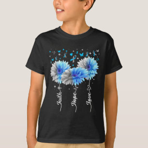 Faith Hope Liebe Niedlich Daisy Diabetes Awareness T-Shirt