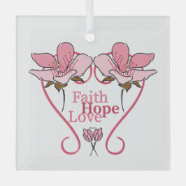FaItH, HoPe & Liebe Ornament Aus Glas
