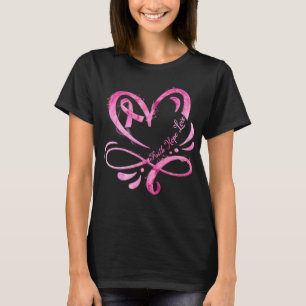 Faith Hope Liebe Pink Ribbon Brustkrebs T-Shirt