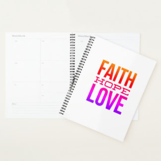Faith Hope Liebe Planner Planer