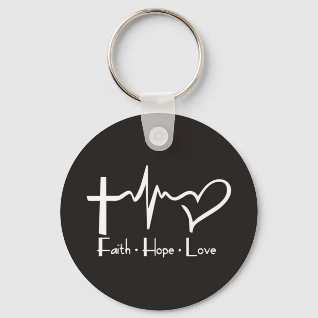 Faith Hope Liebe Schlüsselanhänger (Vorderseite)