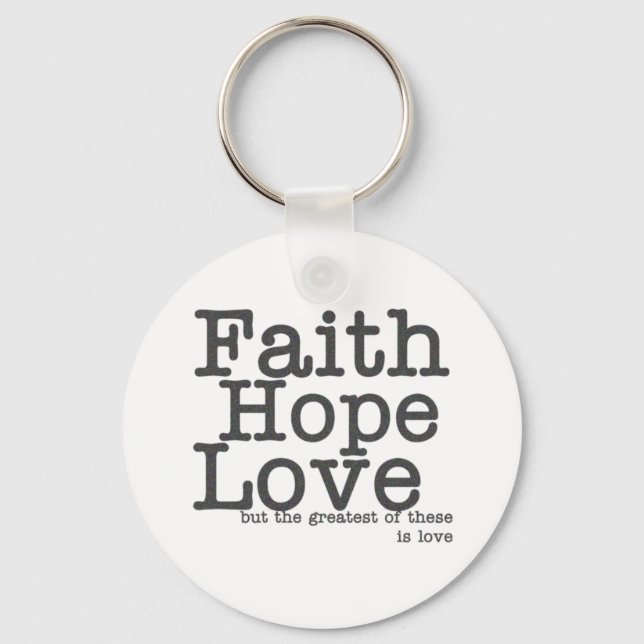 Faith Hope Liebe Schlüsselanhänger (Vorderseite)