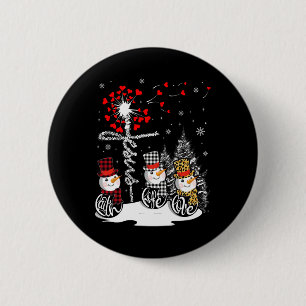 Faith Hope Liebe Snowman Jesus Dandelion Christlic Button