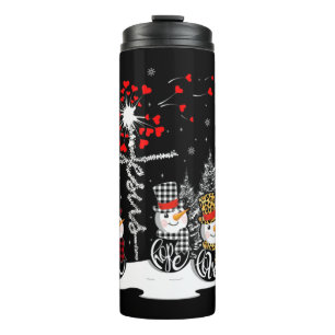 Faith Hope Liebe Snowman Jesus Dandelion Christlic Thermosbecher