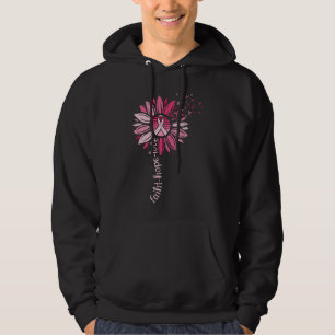 Faith Hope Liebe Sonnenblumen Brustkrebs Bewusstse Hoodie