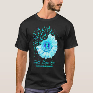 Faith Hope Liebe Trisomy 18 Awareness Survivor Fig T-Shirt