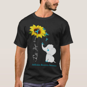 Faith Hope Love Addiction Recovery Awareness T-Shirt