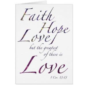 Faith Hope Love card