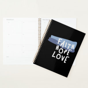 Faith Hope Love - Citation chrétienne inspirante