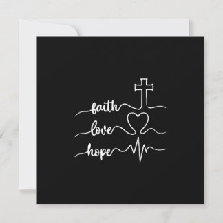 Faith Hope Love Einladung