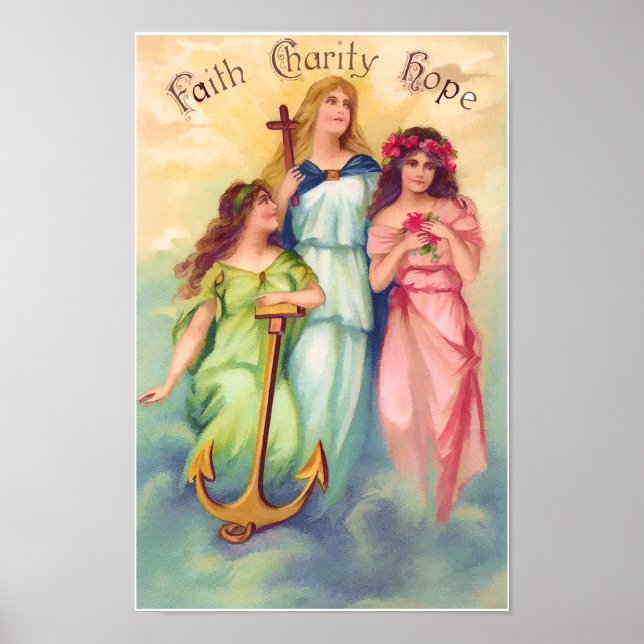 Faith Hope Wohltätigkeit Print Poster (Vorne)