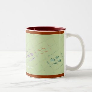 Faith Hope Wohltätigkeit Zweifarbige Tasse