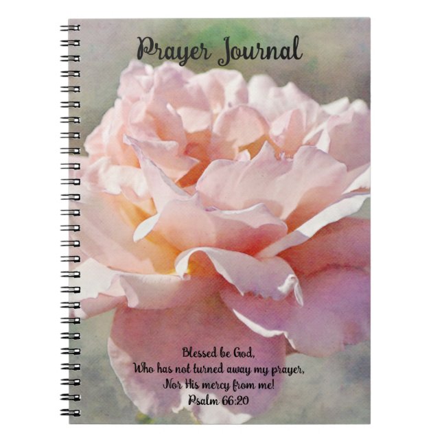 Faith Hübsch Pink Rose Art Praetjournal Notizblock (Vorderseite)