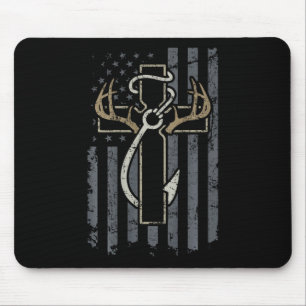 Faith Hunting Fishing - Christlich Hunter Fisherma Mousepad
