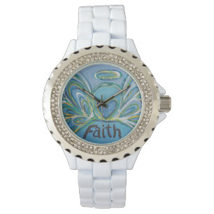 Faith Inspiration Guardian Angel Wrist Watch Armbanduhr