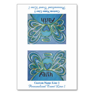 Faith Inspiration Word Engel Table Zent Card Tischnummer