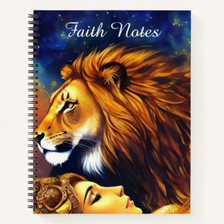 Faith Journal Lion of Judan & Woman Notizbuch
