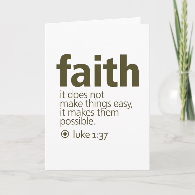 Faith Karte (Vorderseite)