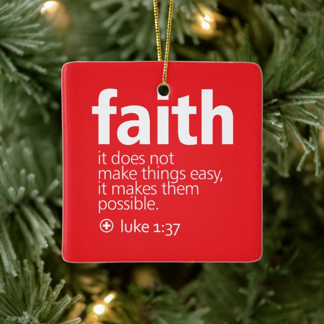 Faith Keramikornament (Baum)
