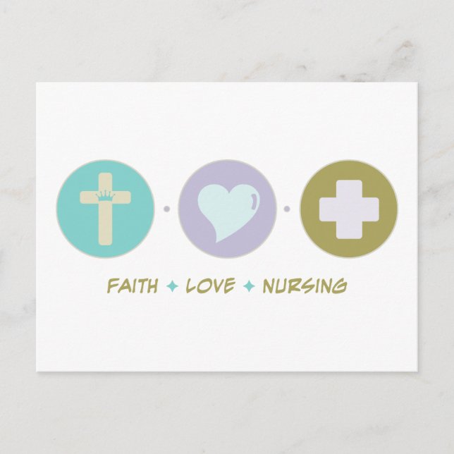 Faith Liebe Nursing Postkarte (Vorderseite)