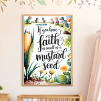Faith like a Mustard Seed Christliches Kinderzimme