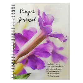 Faith Lila Blume Art Prayer Journal Notizblock