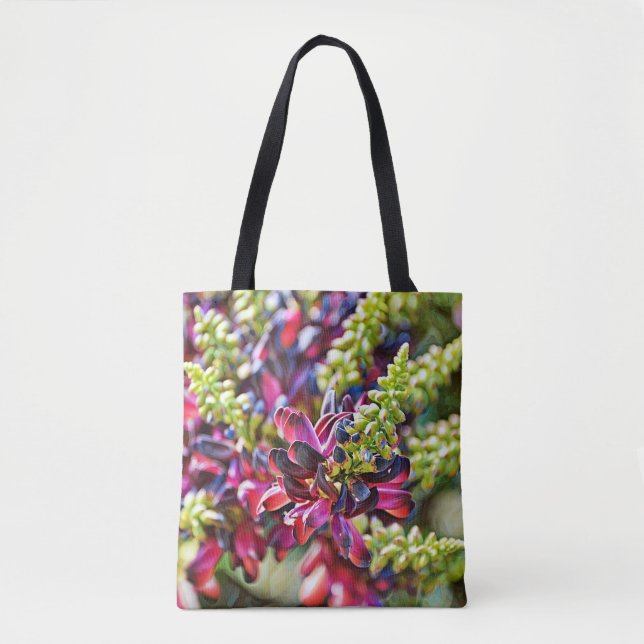 Faith Lila Wisteria Blume Art Tasche (Vorderseite)